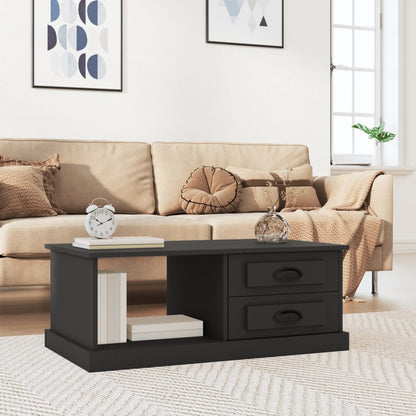 Luminous Minimalism: White Engineered Wood Coffee Table