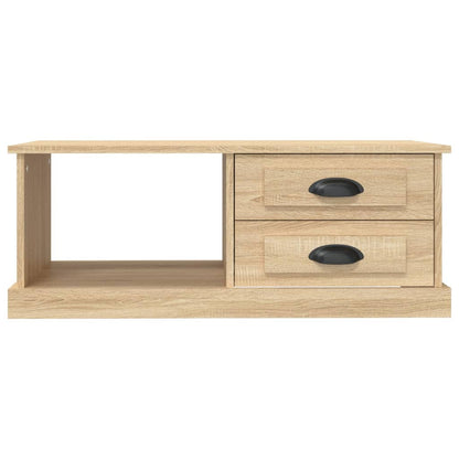 Luminous Minimalism: White Engineered Wood Coffee Table