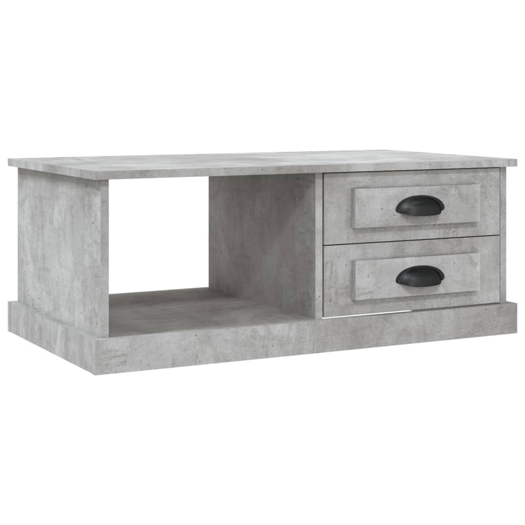 Luminous Minimalism: White Engineered Wood Coffee Table