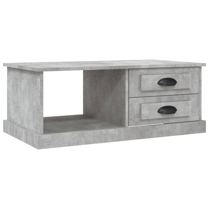 Luminous Minimalism: White Engineered Wood Coffee Table