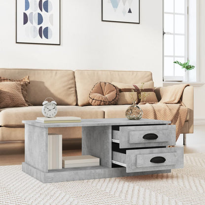 Luminous Minimalism: White Engineered Wood Coffee Table
