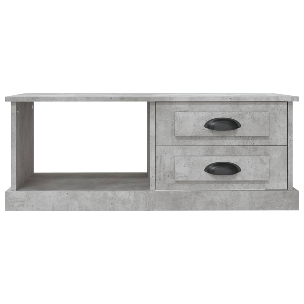 Luminous Minimalism: White Engineered Wood Coffee Table