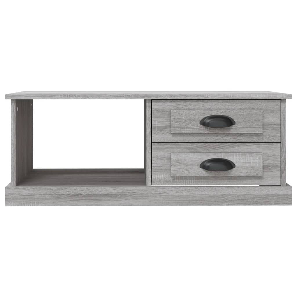 Luminous Minimalism: White Engineered Wood Coffee Table