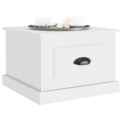Sleek Simplicity: White Engineered Wood Coffee Table for Modern Living