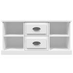 Elegantly Minimalist White Engineered Wood TV Cabinet