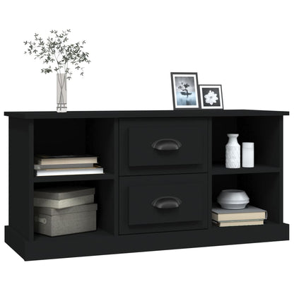 Elegantly Minimalist White Engineered Wood TV Cabinet