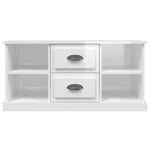 Elegantly Minimalist White Engineered Wood TV Cabinet