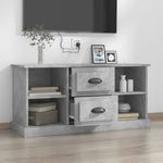 Elegantly Minimalist White Engineered Wood TV Cabinet