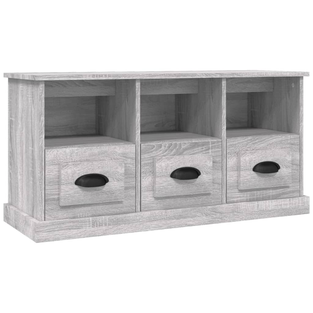 Modern White Engineered Wood TV Cabinet