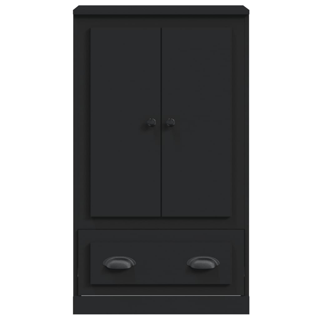 Sleek White Highboard in Engineered Wood