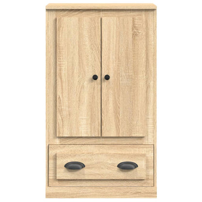 Sleek White Highboard in Engineered Wood