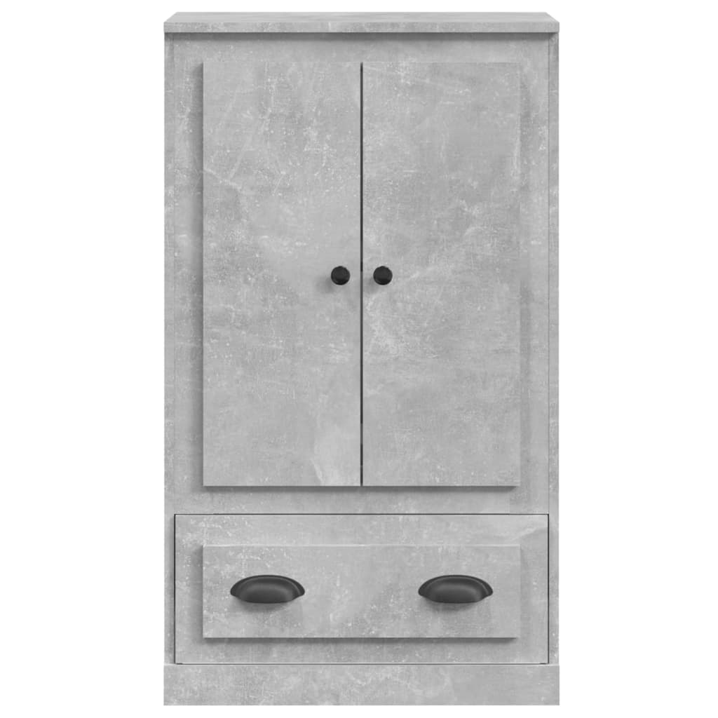 Sleek White Highboard in Engineered Wood