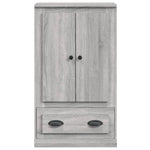 Sleek White Highboard in Engineered Wood