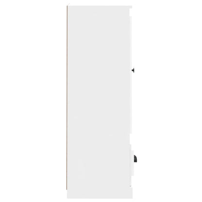 Contemporary White Highboard in Engineered Wood