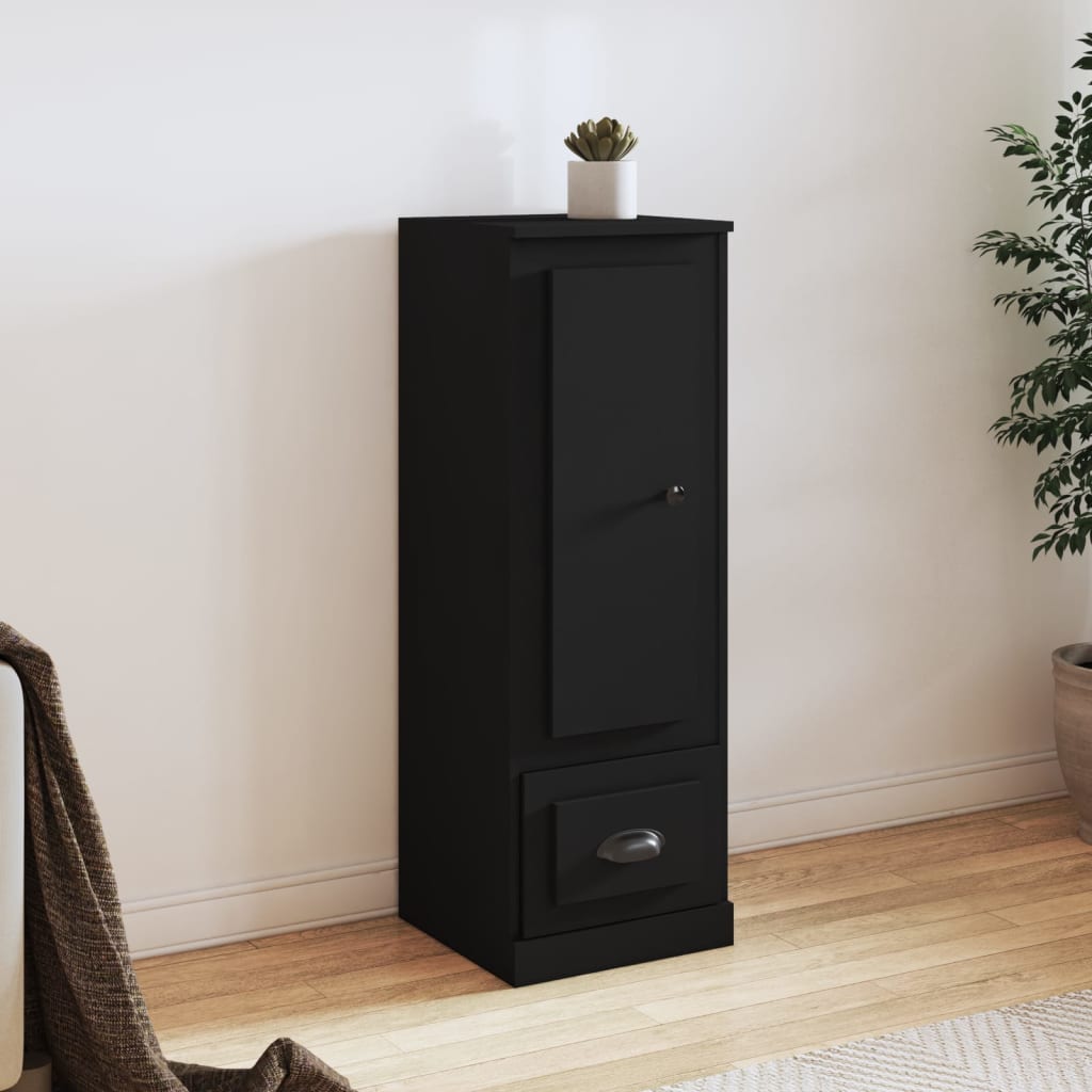 Contemporary White Highboard in Engineered Wood