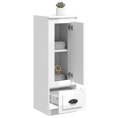 Contemporary White Highboard in Engineered Wood