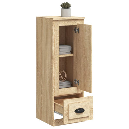 Contemporary White Highboard in Engineered Wood