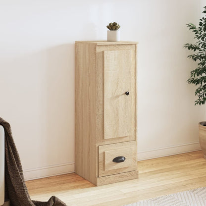 Contemporary White Highboard in Engineered Wood
