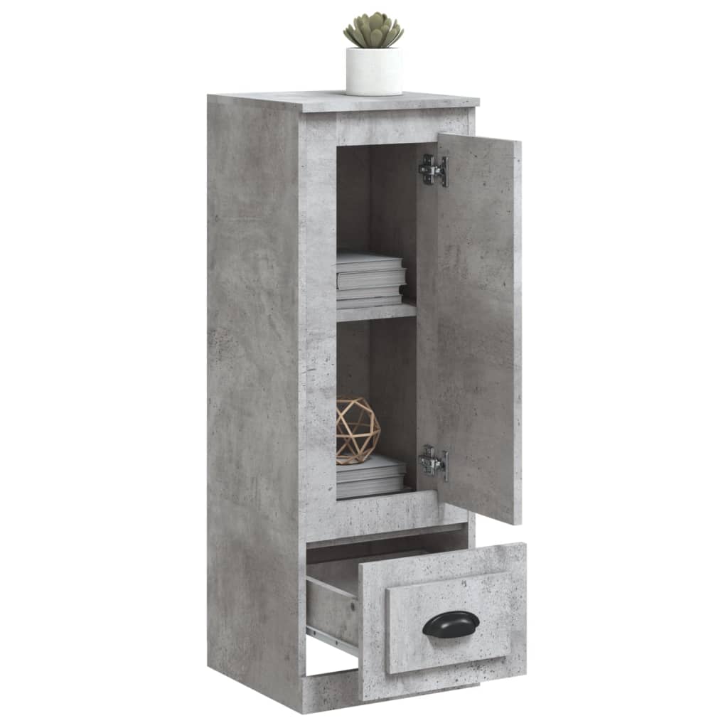 Contemporary White Highboard in Engineered Wood