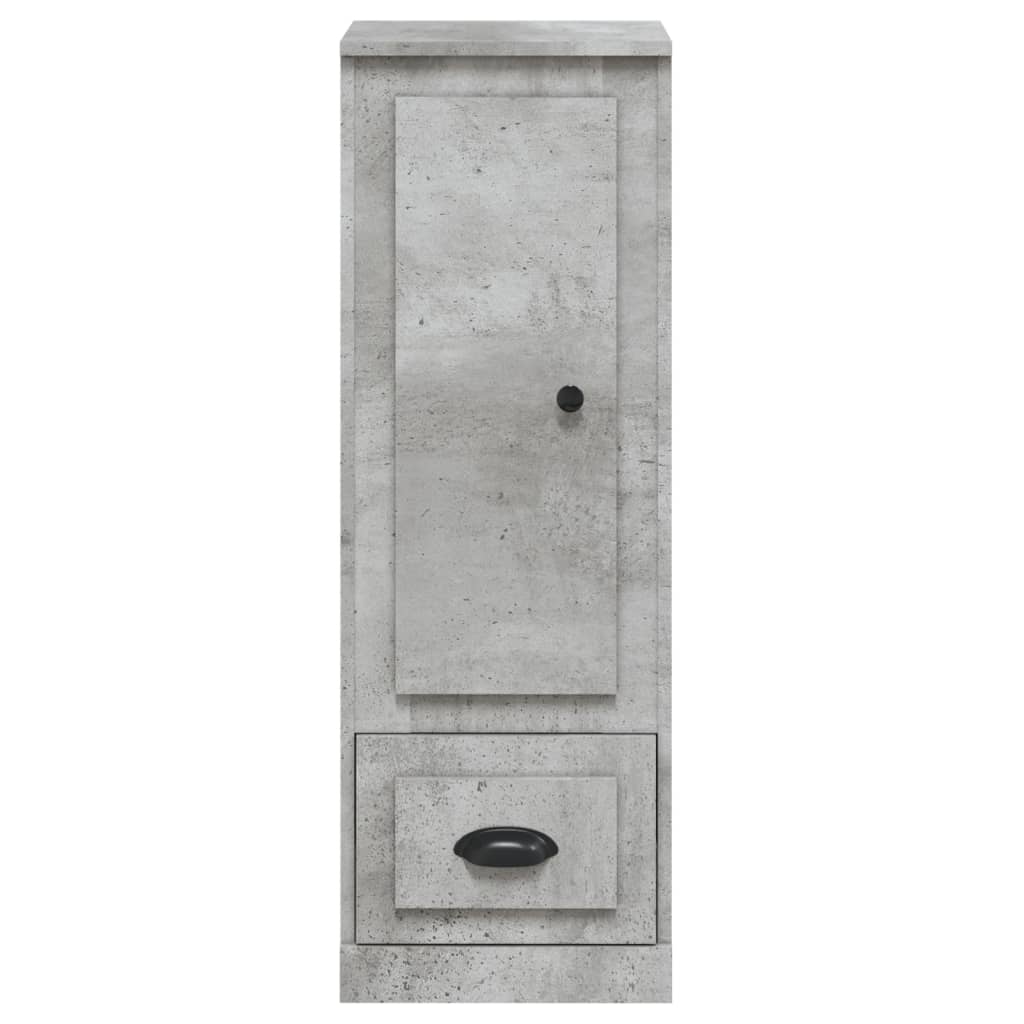 Contemporary White Highboard in Engineered Wood
