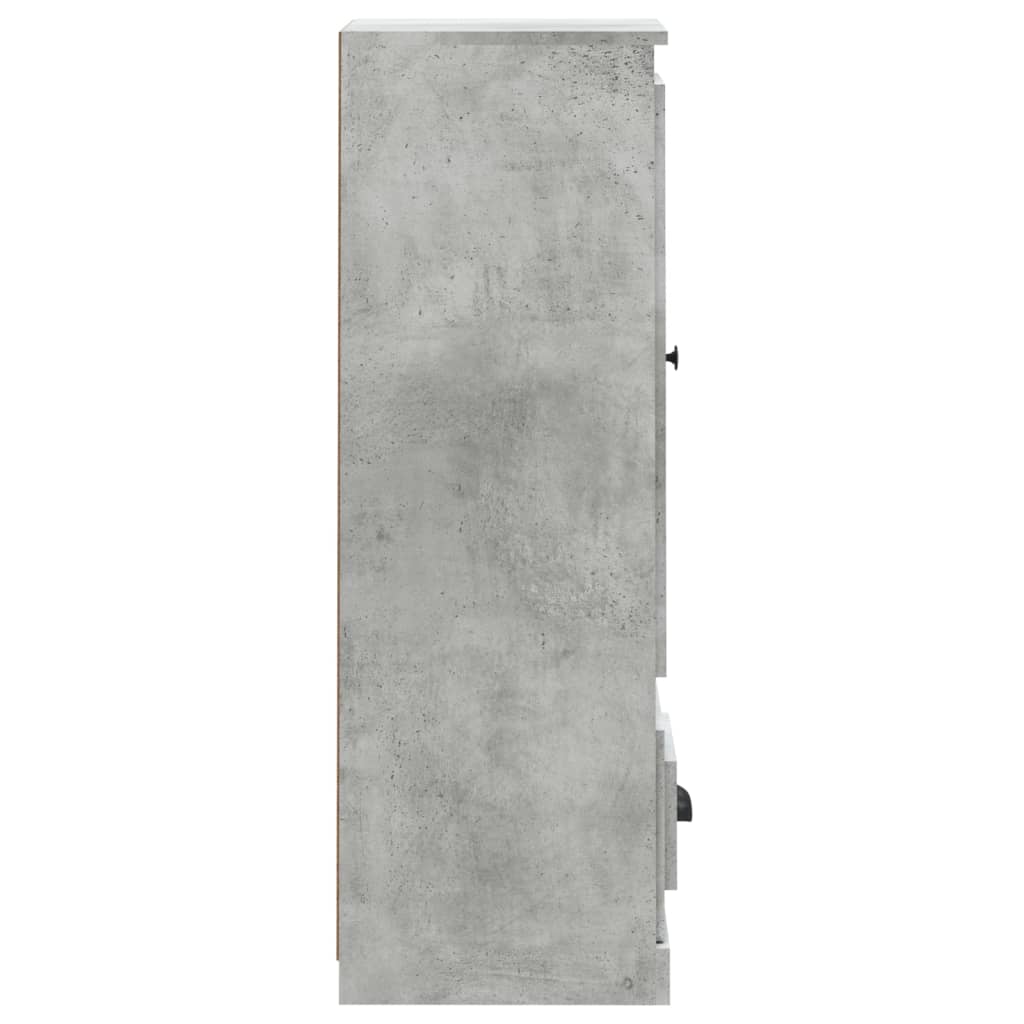 Contemporary White Highboard in Engineered Wood