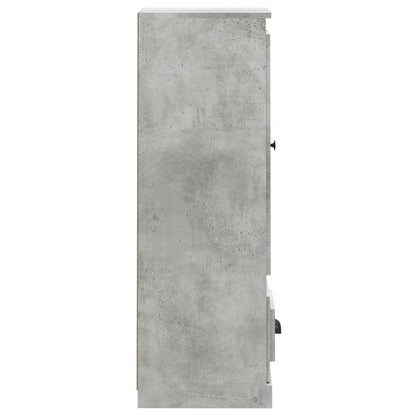 Contemporary White Highboard in Engineered Wood