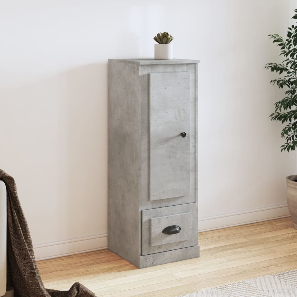 Contemporary White Highboard in Engineered Wood