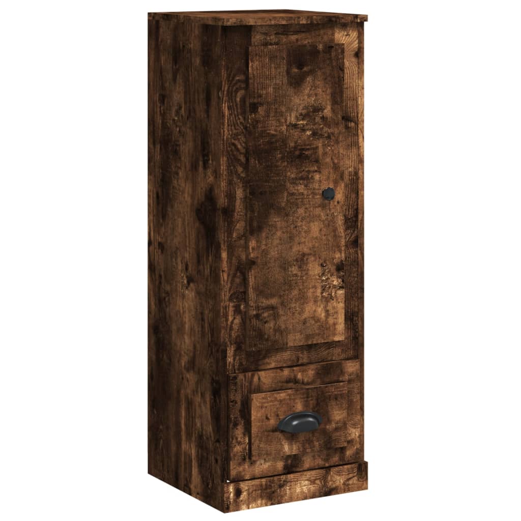 Contemporary White Highboard in Engineered Wood