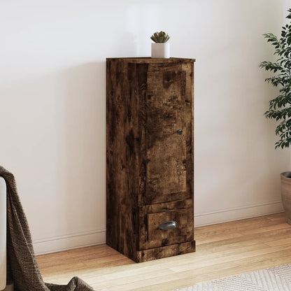Contemporary White Highboard in Engineered Wood