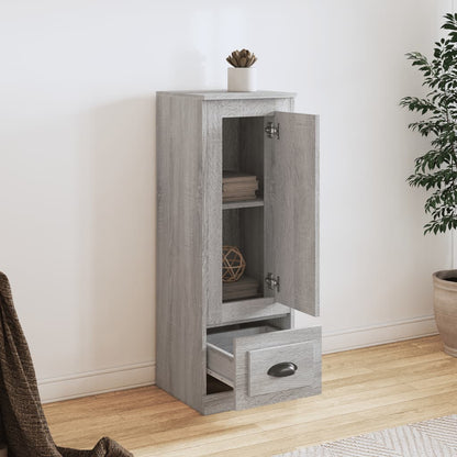 Contemporary White Highboard in Engineered Wood