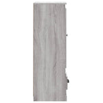 Contemporary White Highboard in Engineered Wood