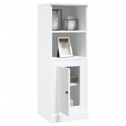 Modern White Highboard in Engineered Wood