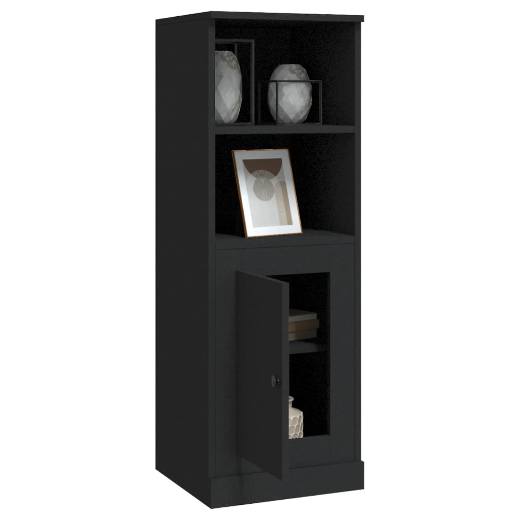 Modern White Highboard in Engineered Wood