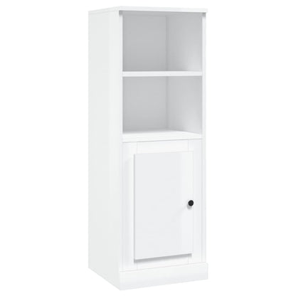 Modern White Highboard in Engineered Wood