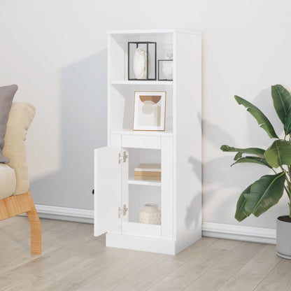 Modern White Highboard in Engineered Wood