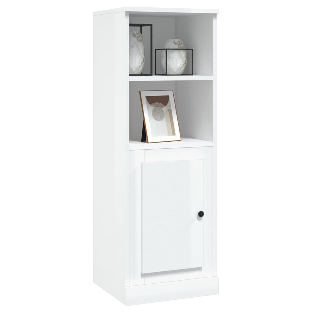 Modern White Highboard in Engineered Wood