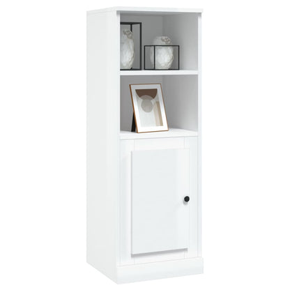Modern White Highboard in Engineered Wood
