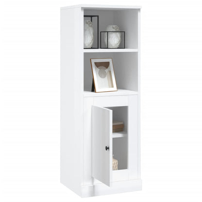 Modern White Highboard in Engineered Wood