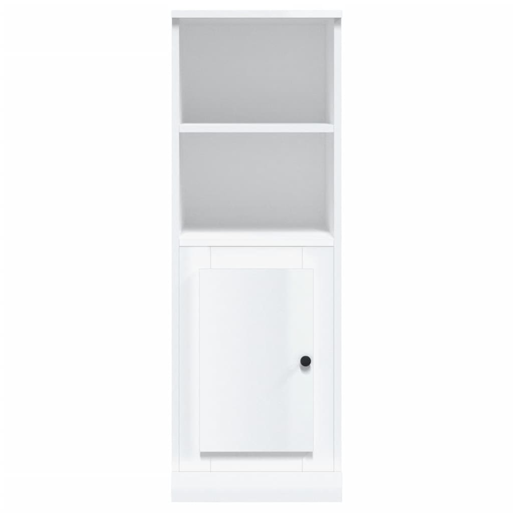 Modern White Highboard in Engineered Wood
