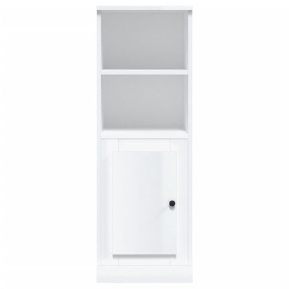 Modern White Highboard in Engineered Wood