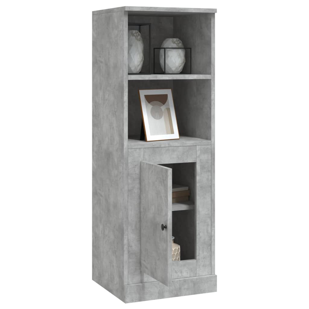 Modern White Highboard in Engineered Wood