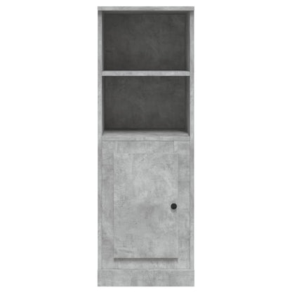 Modern White Highboard in Engineered Wood