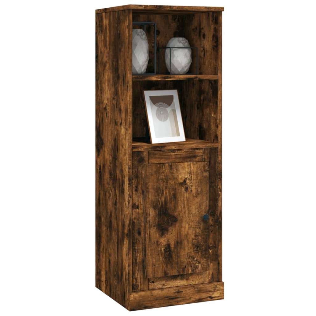 Modern White Highboard in Engineered Wood