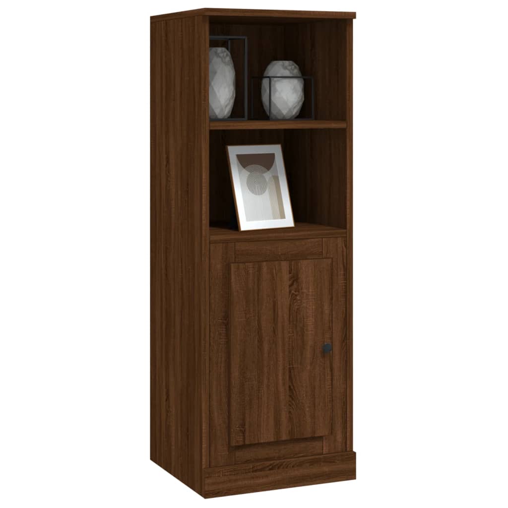 Modern White Highboard in Engineered Wood