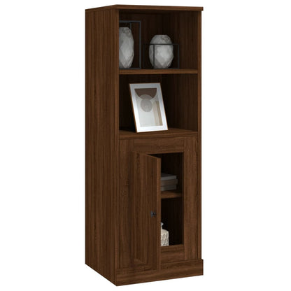 Modern White Highboard in Engineered Wood