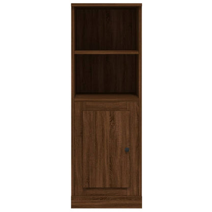 Modern White Highboard in Engineered Wood