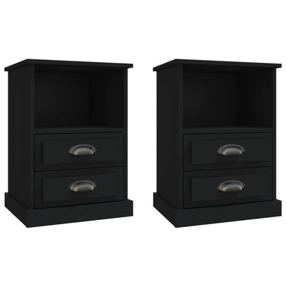 Dual Ivory Whispers: Set of 2 White Bedside Cabinets