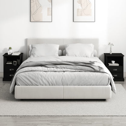 Dual Ivory Whispers: Set of 2 White Bedside Cabinets