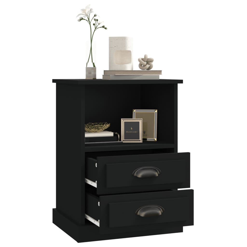 Dual Ivory Whispers: Set of 2 White Bedside Cabinets
