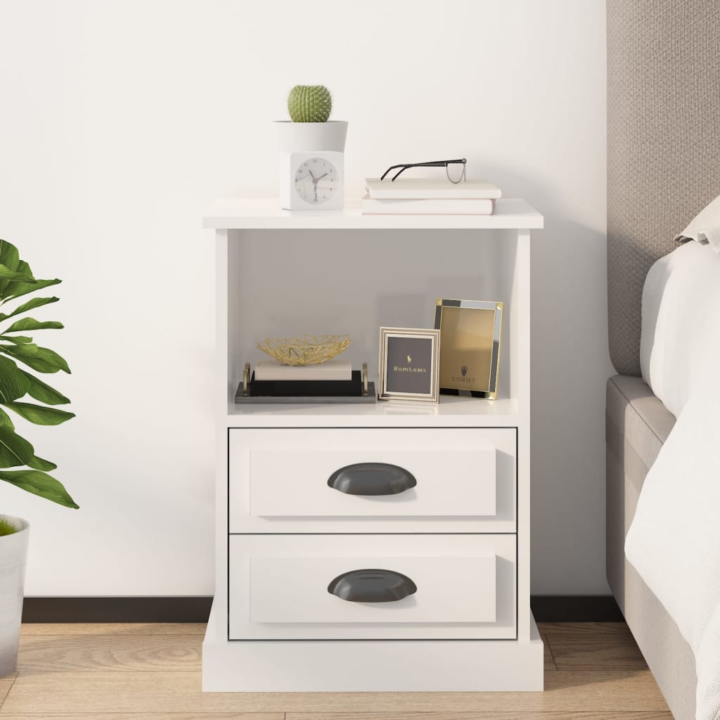 Ivory Haven White Bedside Cabinet